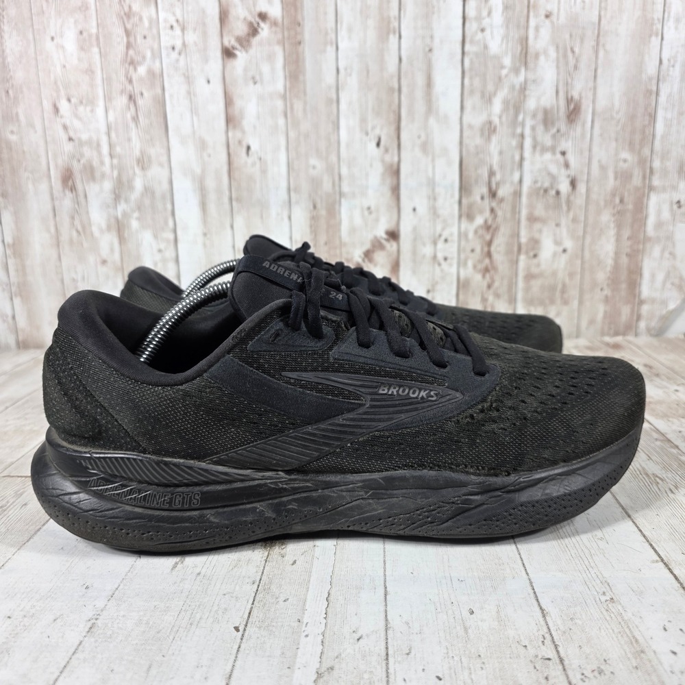 Brooks Adrenaline GTS 24 Mens 11.5 Triple Black Running Shoes 1104371L020
